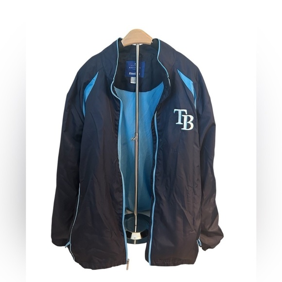 Reebok MLB Genuine Merchandise TB Tampa Bay Rays Full Zip Jacket Size XL Mens - Picture 3 of 12
